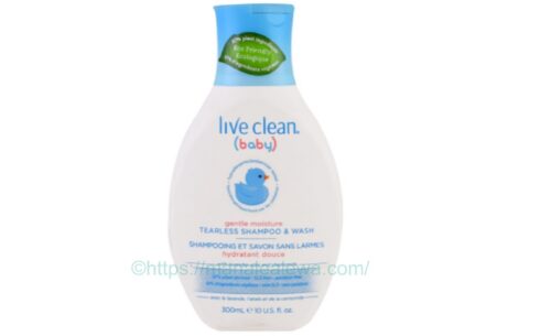 Live-Clean-baby-gentle-moisture-tearless-shampoo-wash
